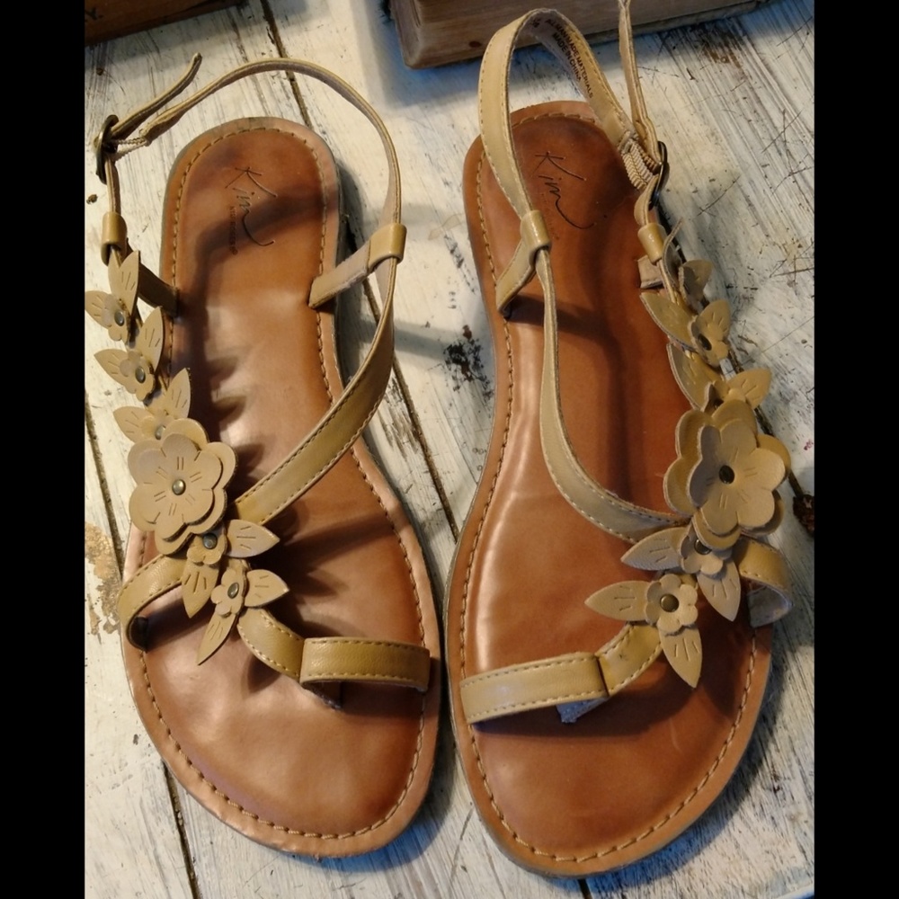 Kim Rogers Floral Sandals